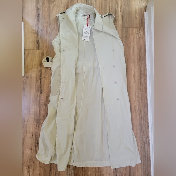 Zara SRPLS  limited edition trench dress, size S, beige - Picture 9 of 11